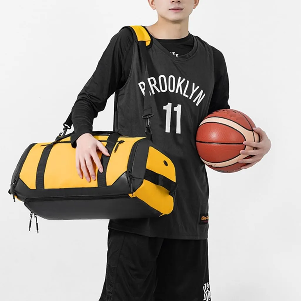 Watertight Gym Bag with Shoes Compartment Travel Duffels Bag with Shoulder Strap