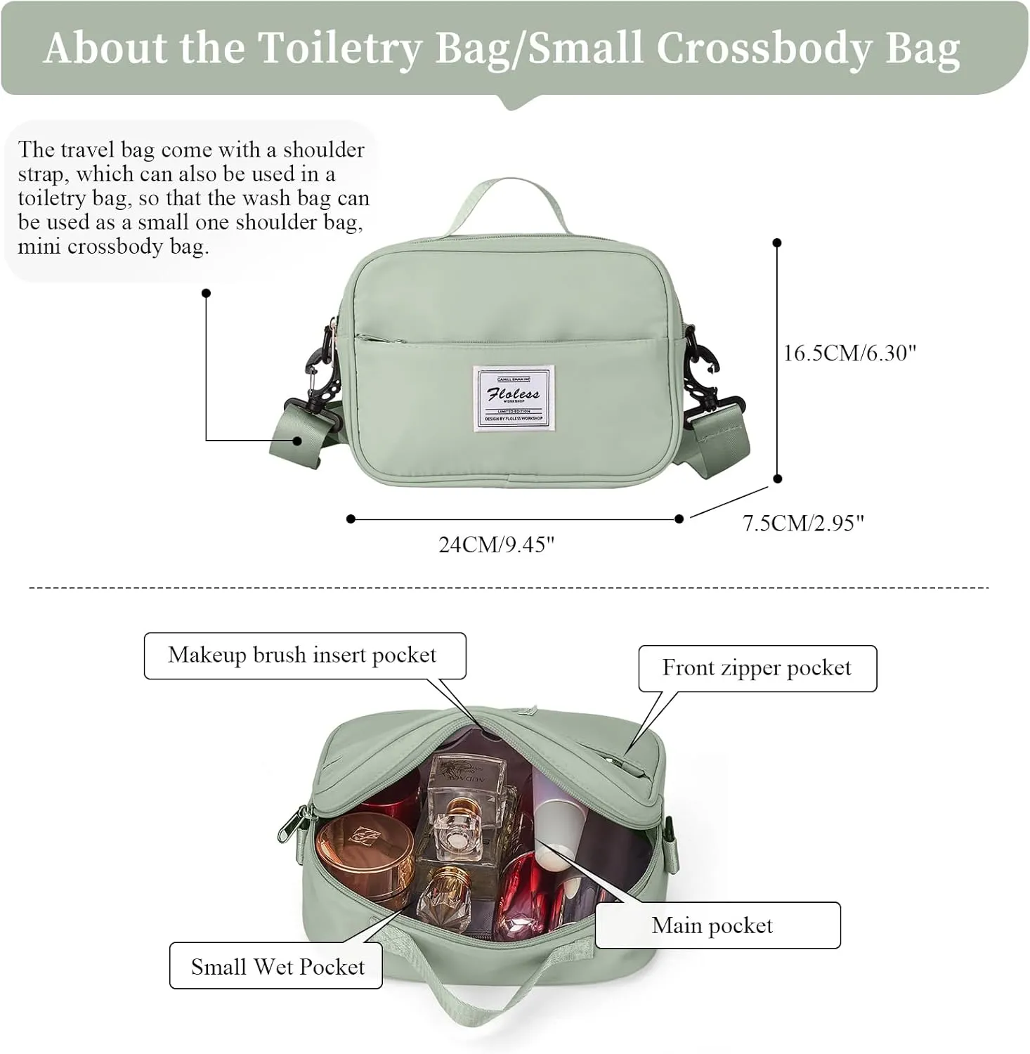 Weekender Bags for Women,Personal Item Travel Bag with Shoes Compartment,Overnight Travel Duffel Bag with Toiletry Bag
