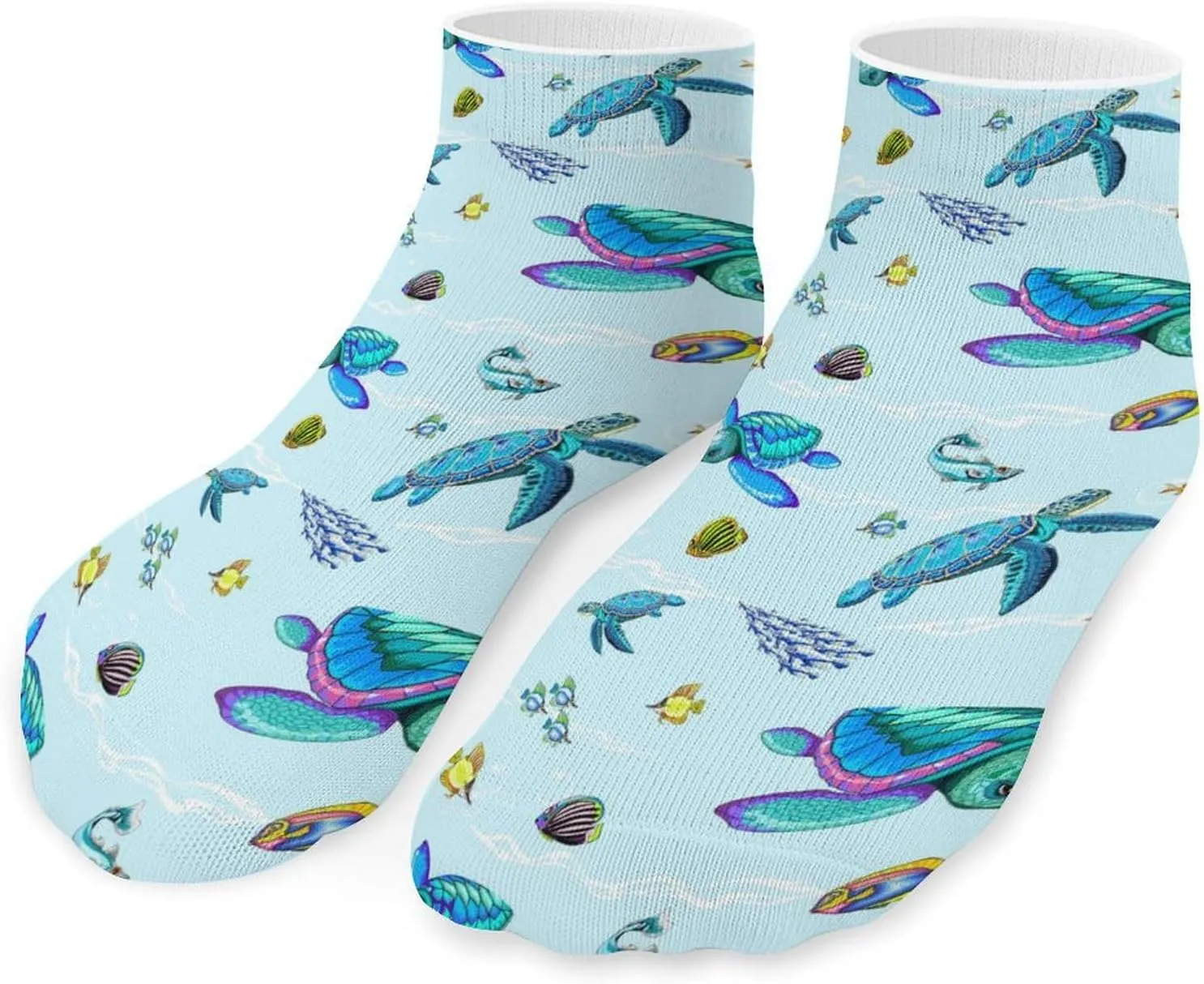 Women Low Ankle Ankle Athletic Socks, 5 Pairs No-Show Socks, Novelty Casual Ladies No-Show Socks for Daily Wear