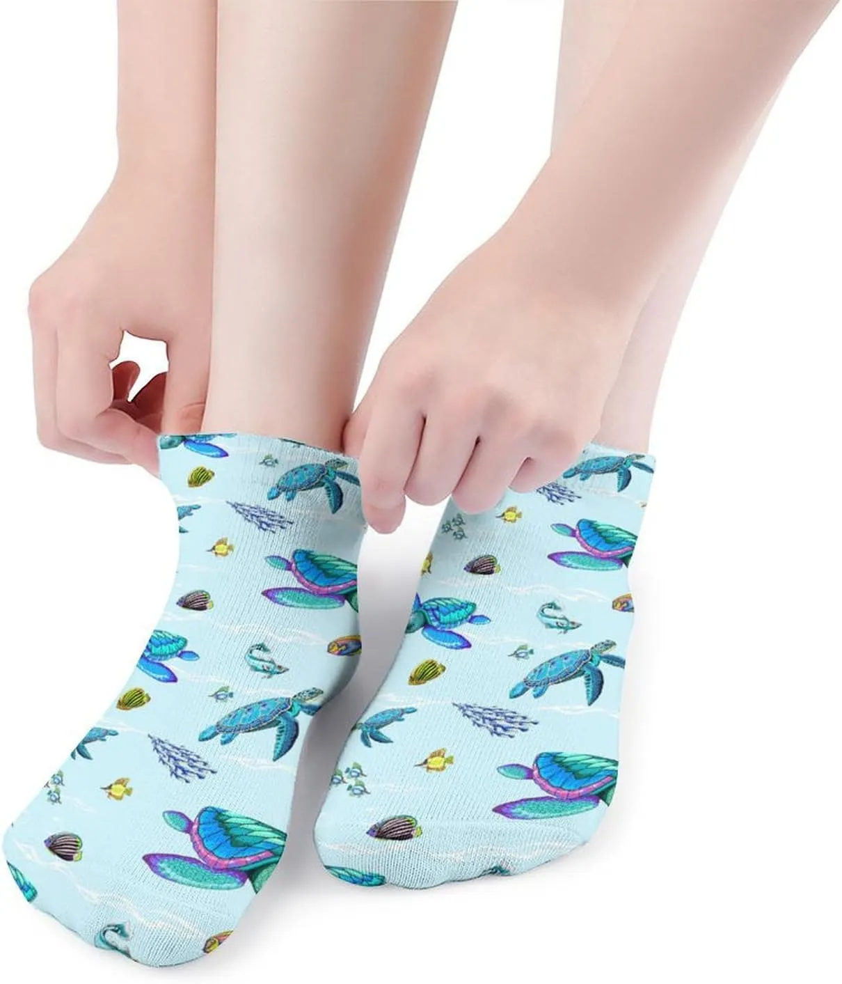 Women Low Ankle Ankle Athletic Socks, 5 Pairs No-Show Socks, Novelty Casual Ladies No-Show Socks for Daily Wear