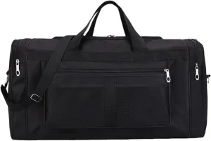 Womens Mens Handbags Large Capacity Travel Duffle Bags Foldable Bag with Shoes Compartment And Adjustable Strap