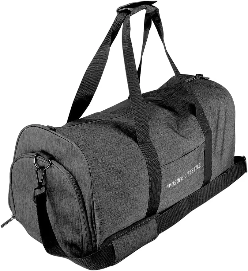 wosofe Sport Shoes Bag Large Capacity Luggage pouch Foldable Sport Duffels Travel Bag (Grey)