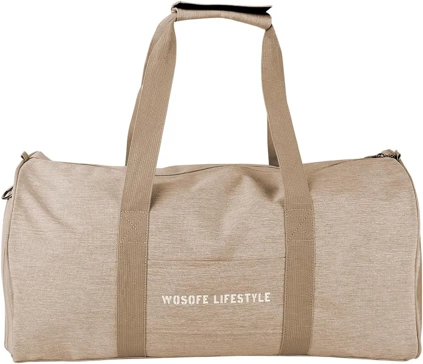 wosofe Sport Shoes Bag Large Capacity Luggage pouch Foldable Sport Duffels Travel Bag (khaki)