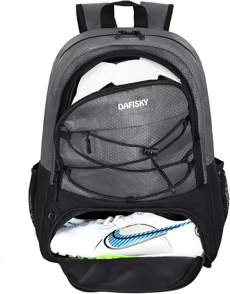 Youth Soccer Backpack - Soccer Bag with Shoes and Ball Compartment Sports Bag for Basketball Volleyball Football