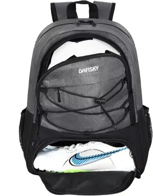 Youth Soccer Backpack - Soccer Bag with Shoes and Ball Compartment Sports Bag for Basketball Volleyball Football